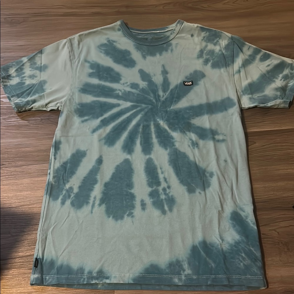 Vans Men's Blue Tie-Dye T-Shirt